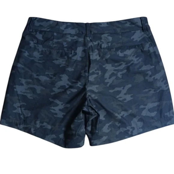 Spanx Shorts Women’s Large Black Camo Shapeup Sunshine Stretch Athletic 6” - Picture 2 of 4